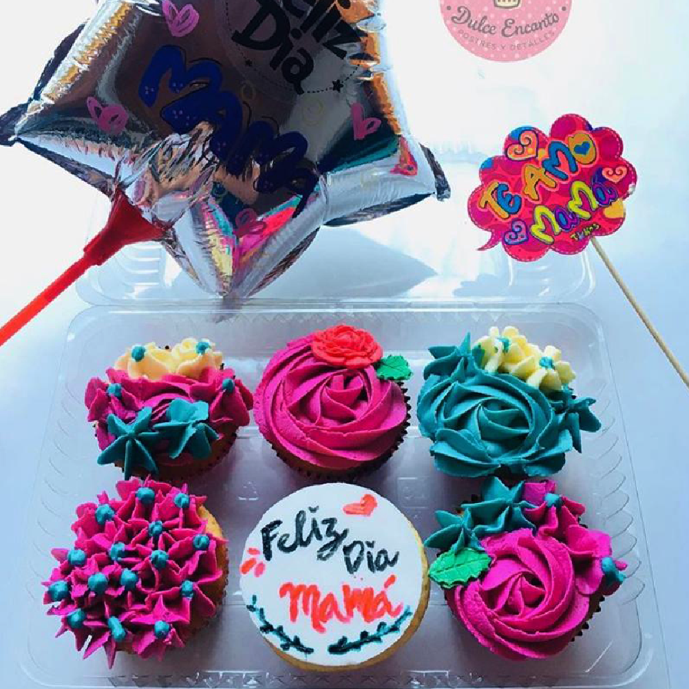 Cupcakes Flores