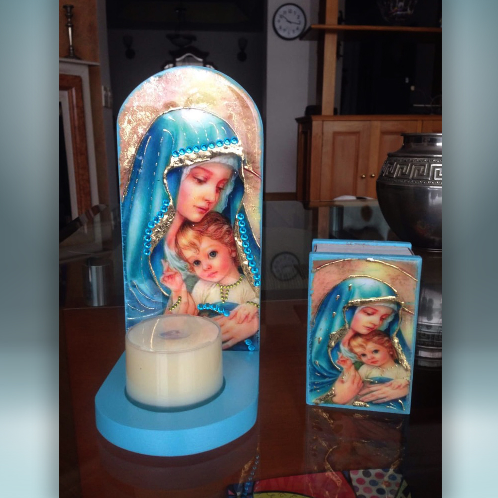 Virgen Velo Azul